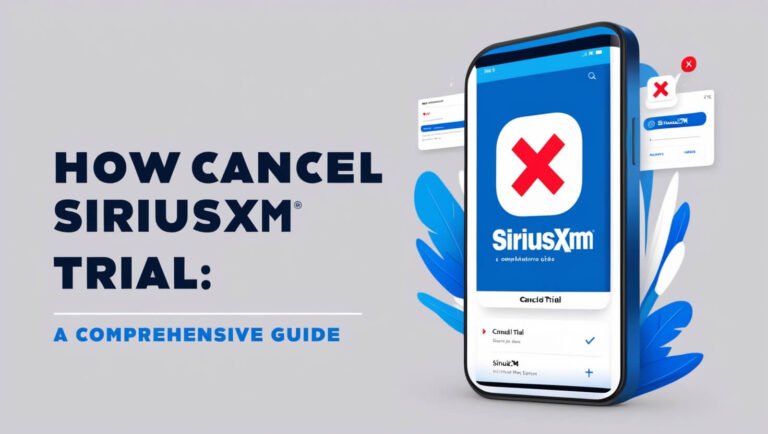 How to Cancel SiriusXM Trial