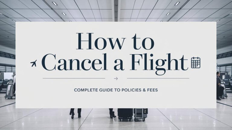 How to Cancel a Flight