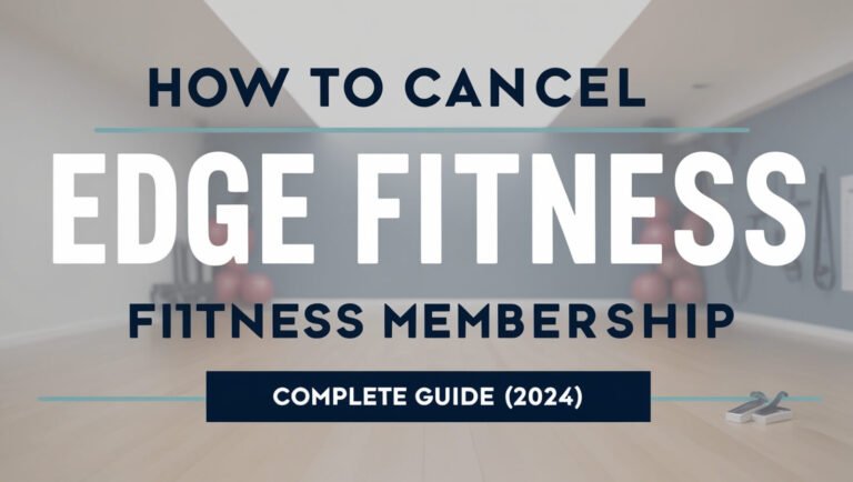 How to Cancel Edge Fitness Membership